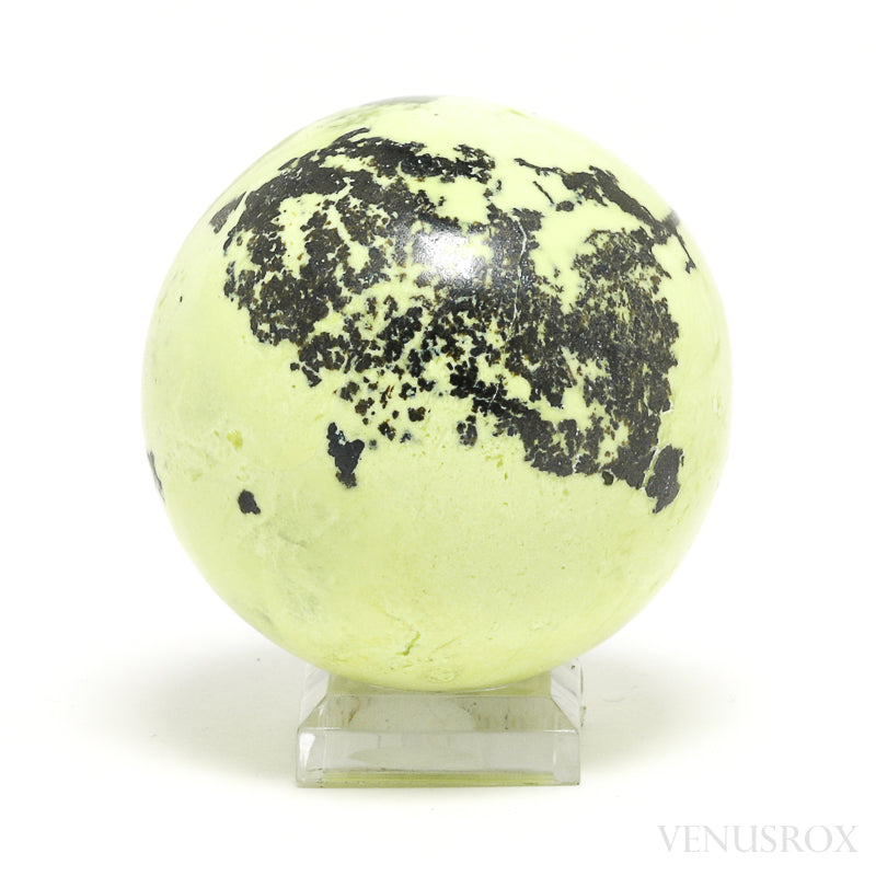 Serpentine with Pyrite Polished Sphere from Peru | Venusrox