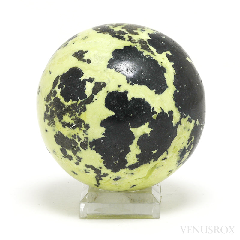 Serpentine with Pyrite Polished Sphere from Peru | Venusrox