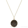 Bronze Sapphire Polished Crystal Pendant from India | Venusrox