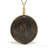 Bronze Sapphire Polished Crystal Pendant from India | Venusrox