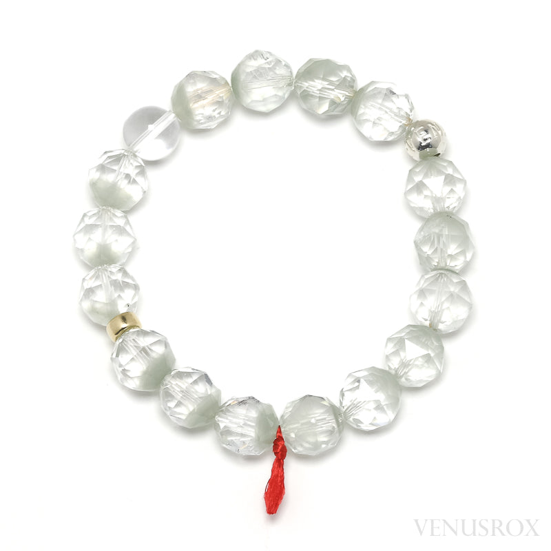 Chlorite Phantom Quartz Bead Bracelet from Brazil | Venusrox