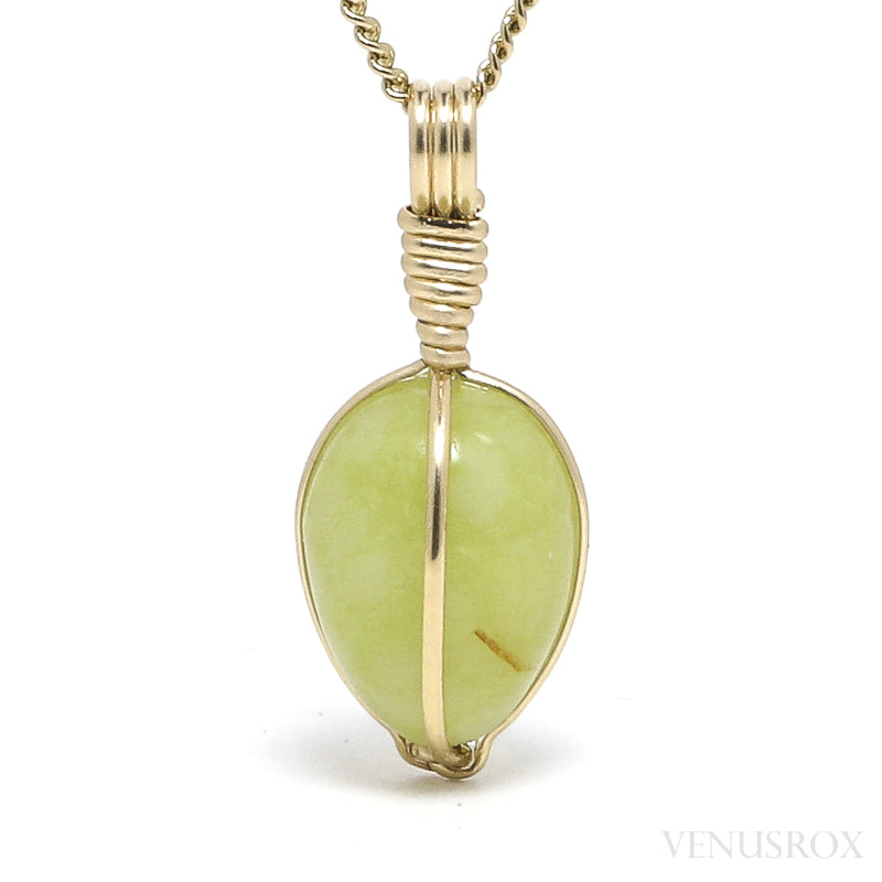 Green Opal Polished Crystal Pendant from Madagascar | Venusrox