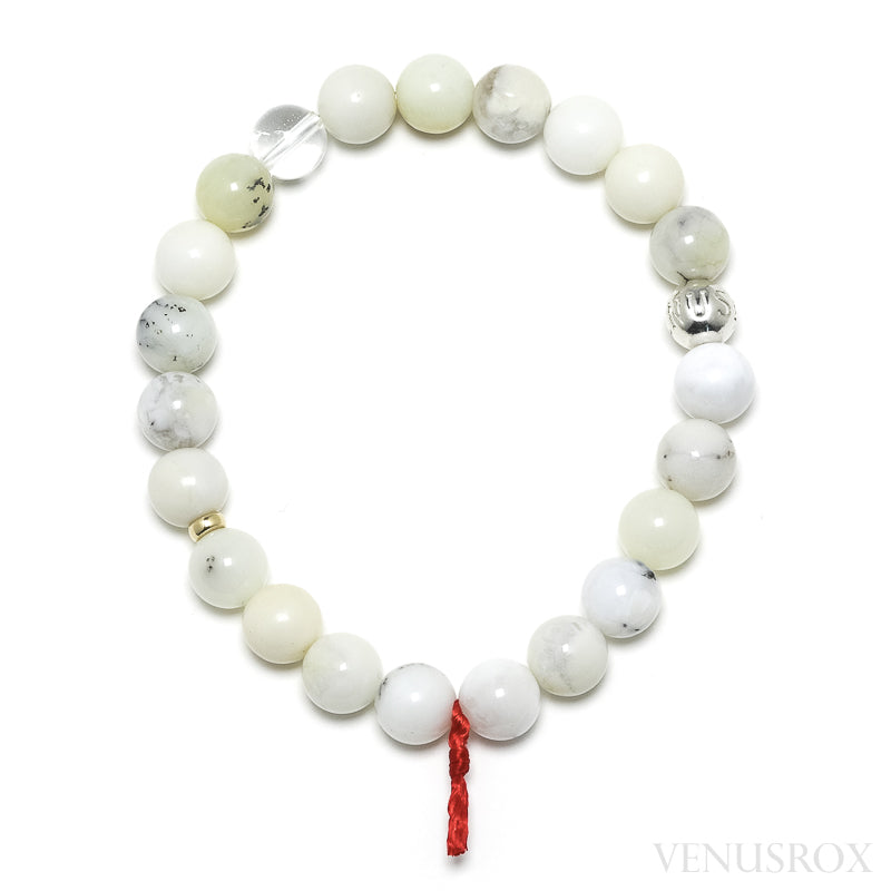 Dendritic Opal Bead Bracelet from Madagascar | Venusrox
