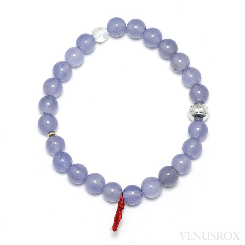 Blue Chalcedony Bead Bracelet from Malawi | Venusrox