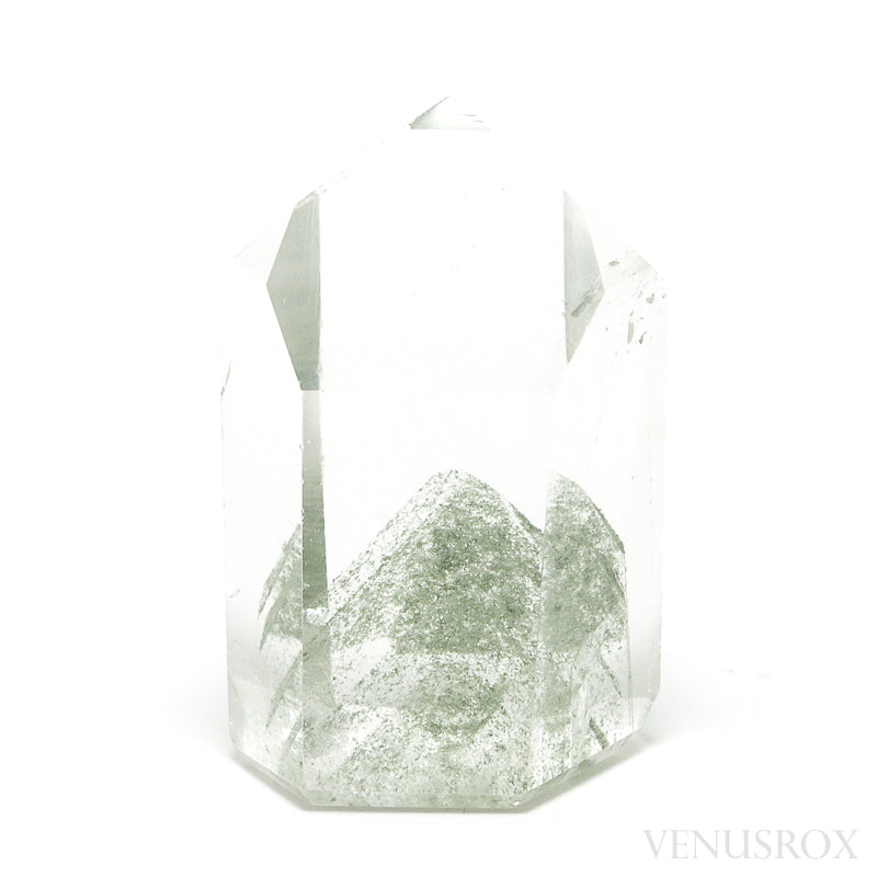 Chlorite Phantom Quartz Polished Point from Brazil | Venusrox