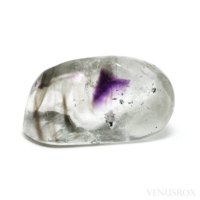 Amethyst & Smoky Phantom Polished Crystal from the Kakamunurle Mine, Karur District, Tamil Nadu, India | Venusrox