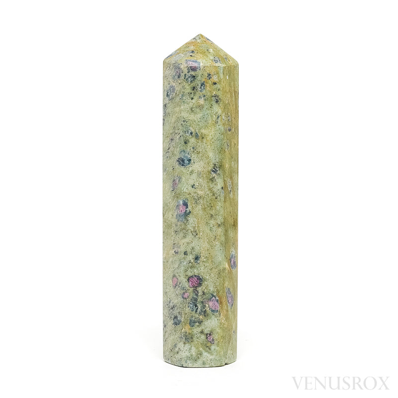 Ruby in Fuchsite Polished Point from India | Venusrox