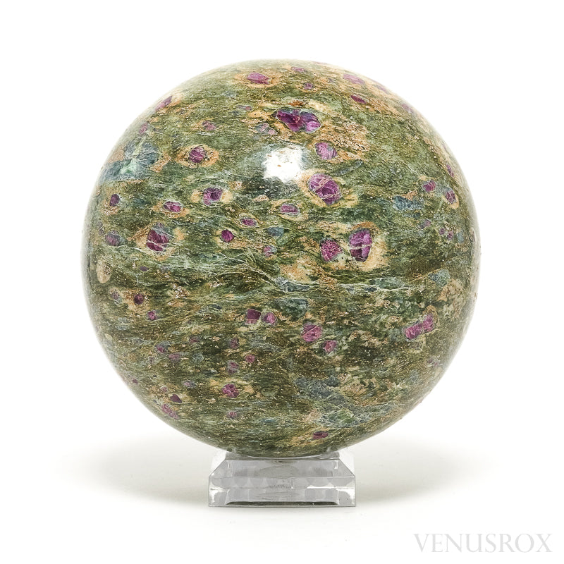 Ruby in Fuchsite and Kyanite Polished Sphere from India | Venusrox