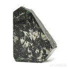 Nuummite with Pyrite Part Polished/Part Natural Crystal from Nuuk, Sermersooq, Greenland | Venusrox