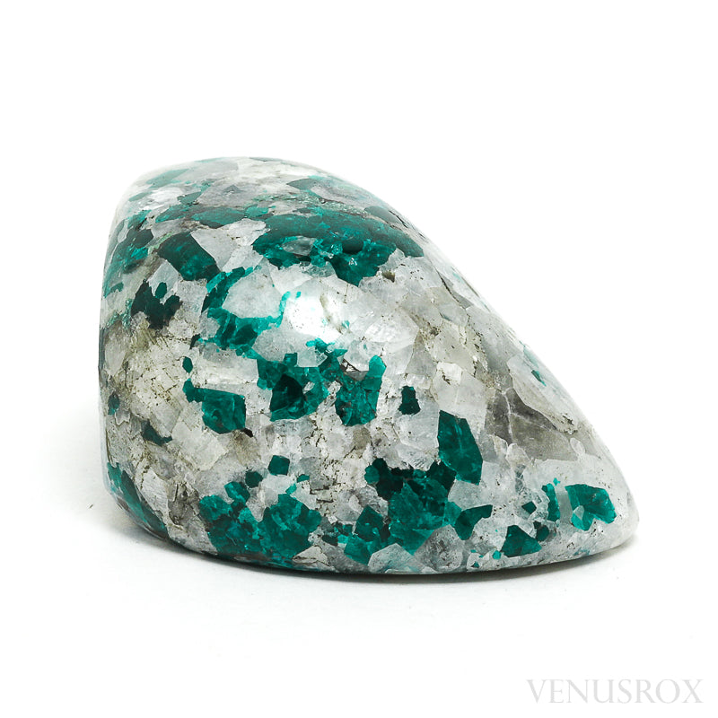 Dioptase with Quartz, Chrysocolla & Shattuckite Polished Crystal from the Democratic Republic of Congo | Venusrox