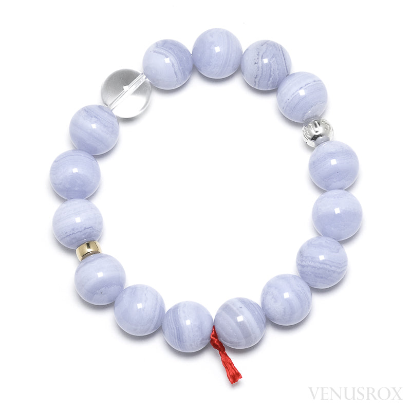 Blue Lace Agate Bracelet from Malawi | Venusrox