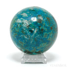 Chrysocolla with Malachite & Matrix Polished Sphere from Peru | Venusrox
