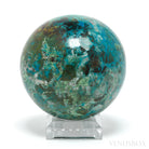 Chrysocolla with Malachite & Matrix Polished Sphere from Peru | Venusrox