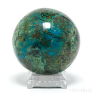 Chrysocolla with Malachite & Matrix Polished Sphere from Peru | Venusrox