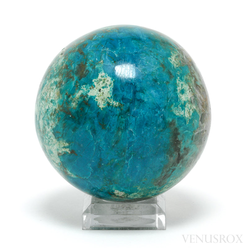 Chrysocolla & Matrix Polished Sphere from Peru | Venusrox
