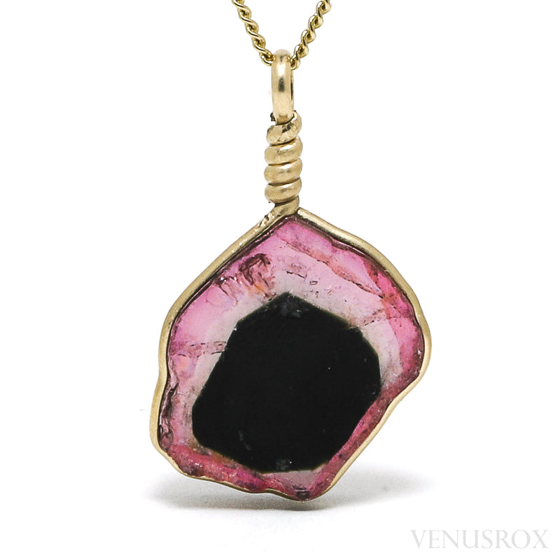 Pink & Green Tourmaline Polished Slice from Minas Gerais, Brazil | Venusrox