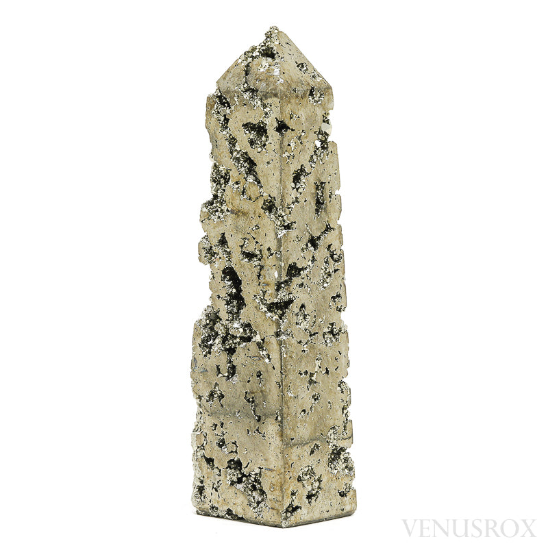 Pyrite Polished/Natural Geode Point from Peru | Venusrox