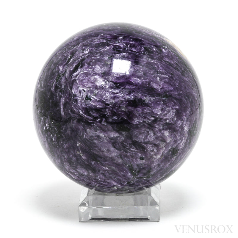 Charoite with Aegirine Polished Sphere from Sakha Republic, Siberia, Russia | Venusrox
