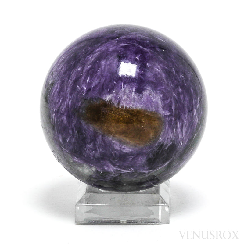 Charoite with Aegirine Polished Sphere from Sakha Republic, Siberia, Russia | Venusrox