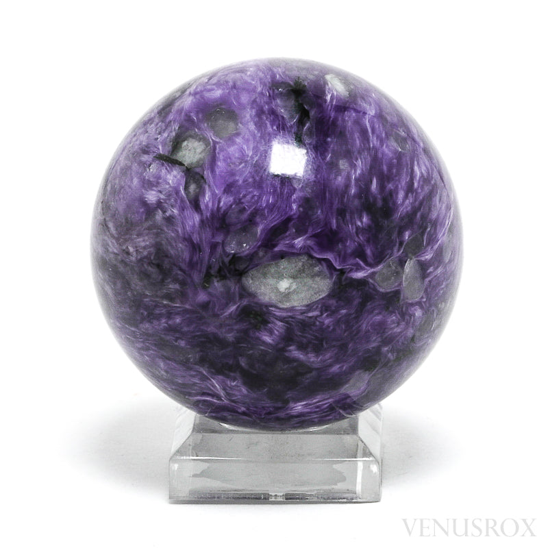 Charoite with Aegirine Polished Sphere from Sakha Republic, Siberia, Russia | Venusrox