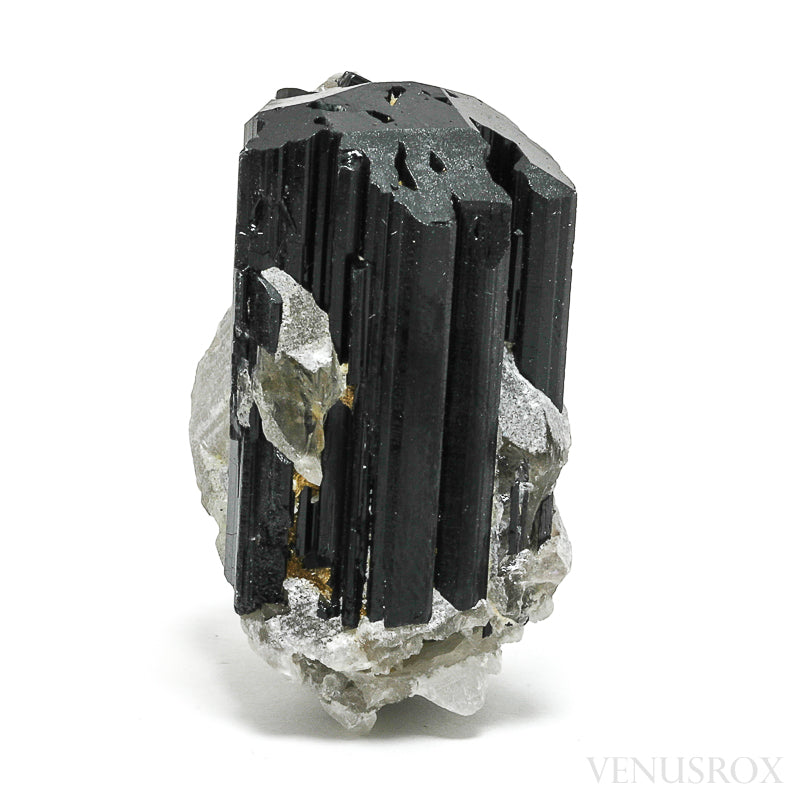 Black Tourmaline with Smoky Quartz Natural Crystal from Madagascar | Venusrox