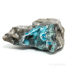 Chrysocolla with Quartz on Calcite Natural Crystal from the Lily Mine, Pisco Umay, Ica, Peru | Venusrox