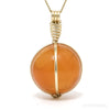 Carnelian Sphere Pendant from Madagascar | Venusrox