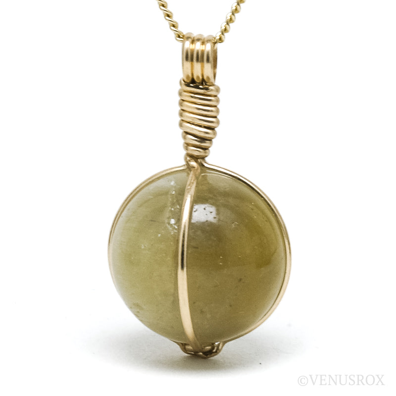 Yellow 'Cats Eye' Danburite Pendant from the Krasnochikoysky District, Zabaykalsky Krai, Russia | Venusrox