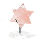 Rose Quartz Polished Star from Minas Gerais, Brazil, mounted on a bespoke stand | Venusrox