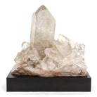 Clear Quartz on Matrix Natural Cluster from Brazil mounted on a bespoke stand | Venusrox