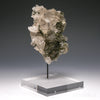 Smoky Quartz with Epidote on Matrix Natural Cluster from Brazil mounted on a bespoke stand | Venusrox