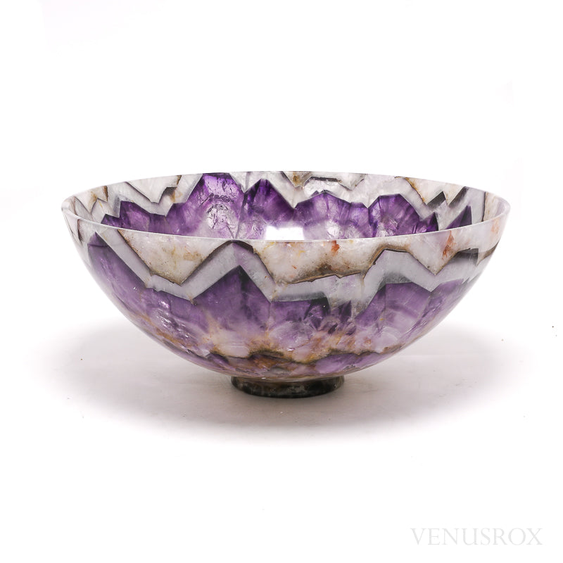 Chevron Amethyst Polished Bowl from Tamil Nadu, India | Venusrox