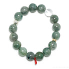 Chrysocolla in Quartz Bracelet from Peru | Venusrox
