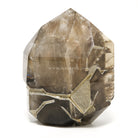 Smoky Phantom Elestial Quartz Part Polished/Part Natural Point from Brazil | Venusrox