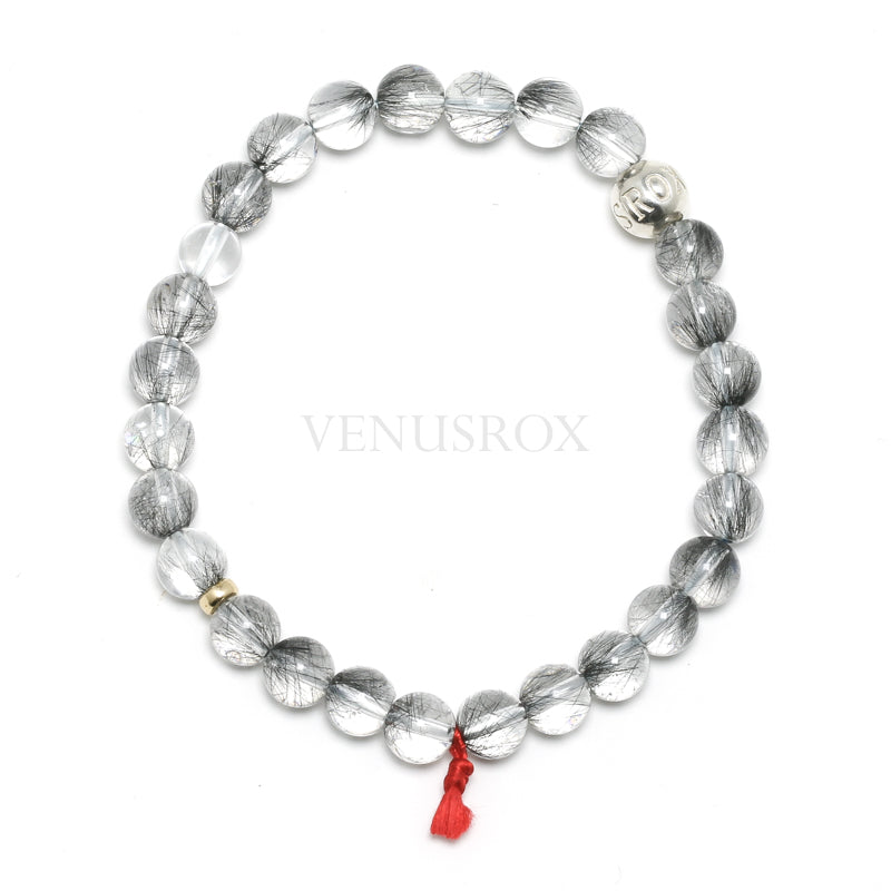Black Rutilated Quartz Bracelet from Brazil | Venusrox