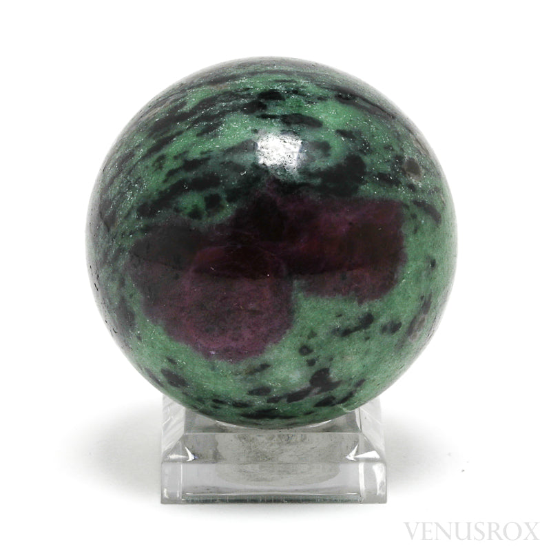 Ruby and Zoisite Polished Sphere from India | Venusrox