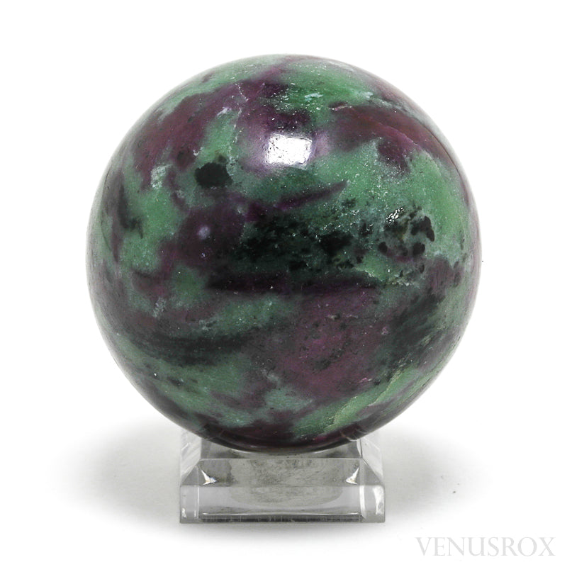 Ruby and Zoisite Polished Sphere from India | Venusrox
