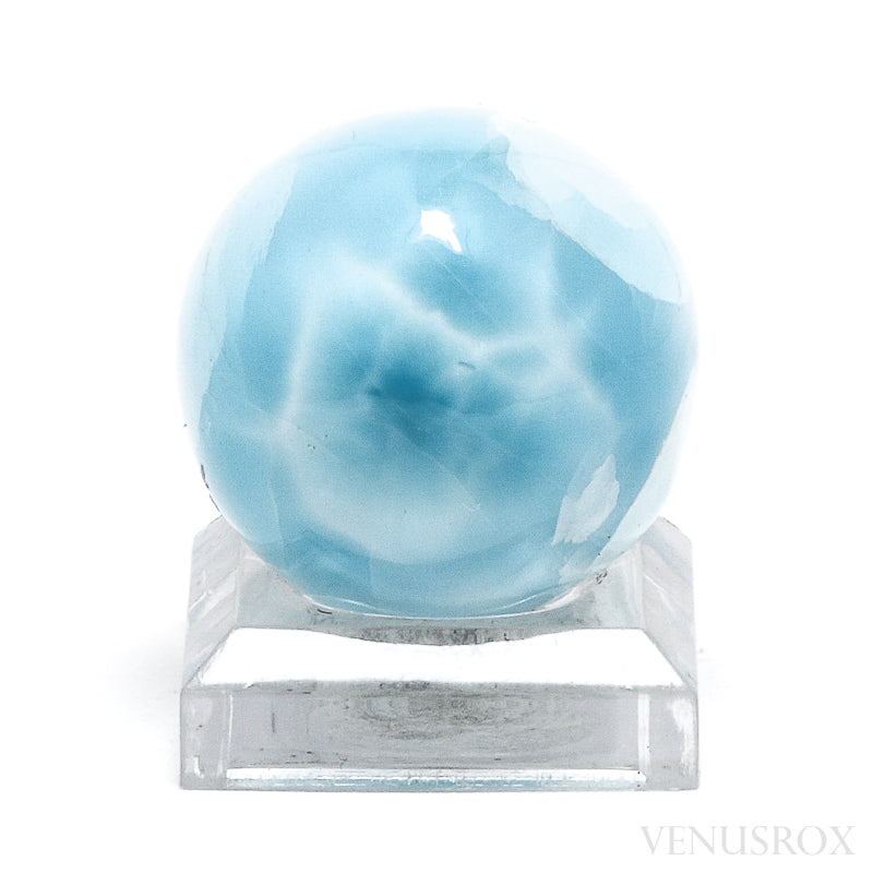 Larimar Polished Sphere from Dominican Republic, Caribbean Sea | Venusrox