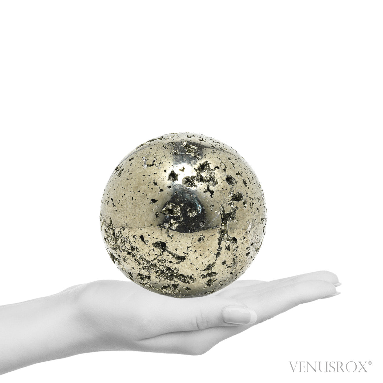 Pyrite Geode Sphere from Peru | Venusrox