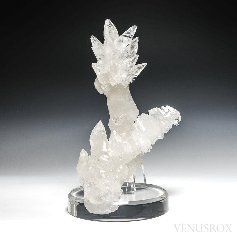 Calcite Natural Cluster from the Santa Eulalia Mining District, Aquiles Serdán Municipality, Chihuahua, Mexico mounted on a bespoke stand | Venusrox
