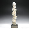 Apophyllite with Stilbite Natural Stalactite Cluster from Maharashtra, India mounted on a bespoke stand | Venusrox