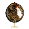 Agate with Quartz Polished Slice from Brazil, mounted on a bespoke stand | Venusrox