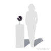 Amethyst with Calcite & Agate Geode Sphere from Brazil mounted on a stand | Venusrox