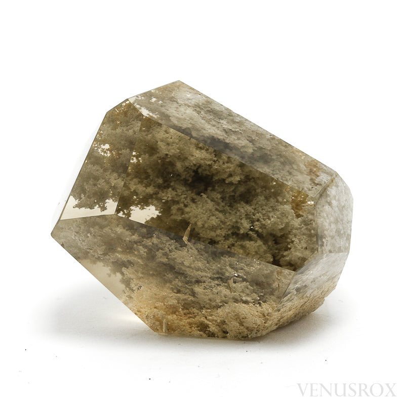 Smoky Lodalite Quartz Part Polished/Part Natural Crystal from Brazil | Venusrox