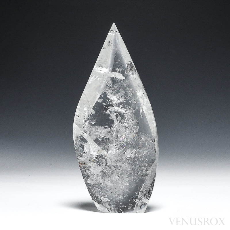 Clear Quartz Polished Flame from Brazil | Venusrox