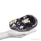 Amethyst with Agate & Calcite Part Polished/Part Natural Cluster from Uruguay | Venusrox