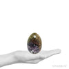 Pink & Yellow Tourmaline with Lepidolite Polished Egg from Russia | Venusrox