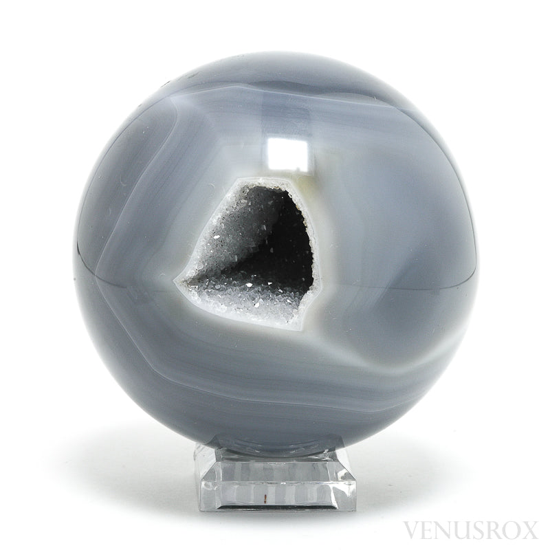 Agate with Quartz Geode Sphere from Brazil | Venusrox