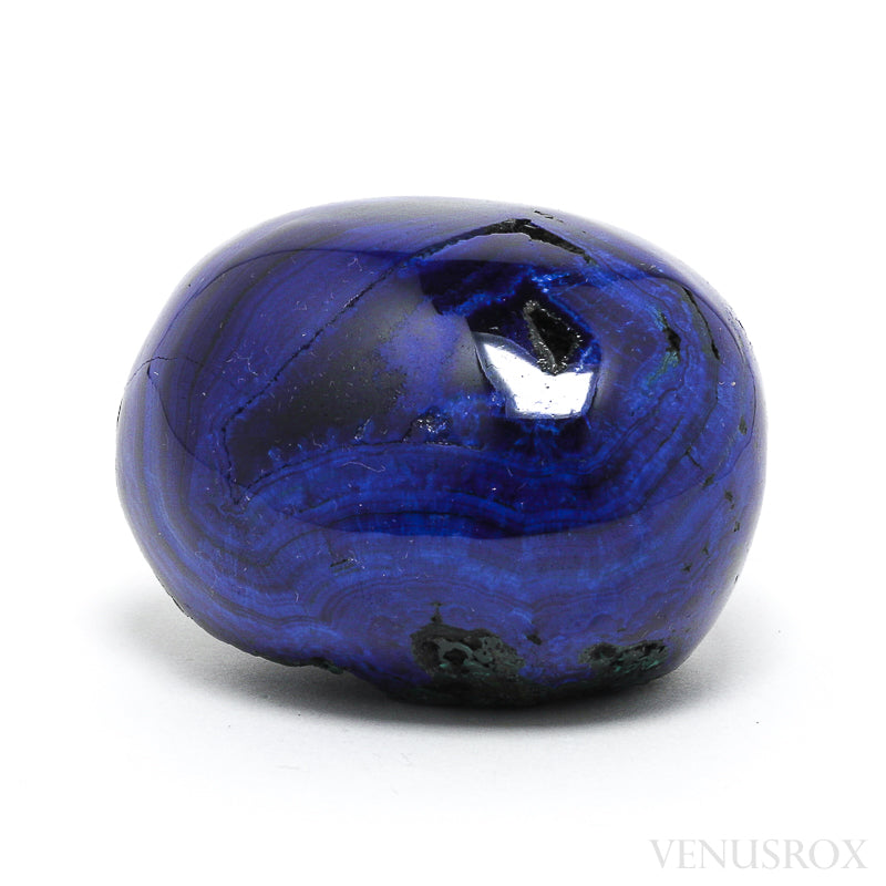 Azurite with Malachite & Matrix Part-Polished/Part-Natural Crystal from the Altai Mountains, Siberia, Russia | Venusrox