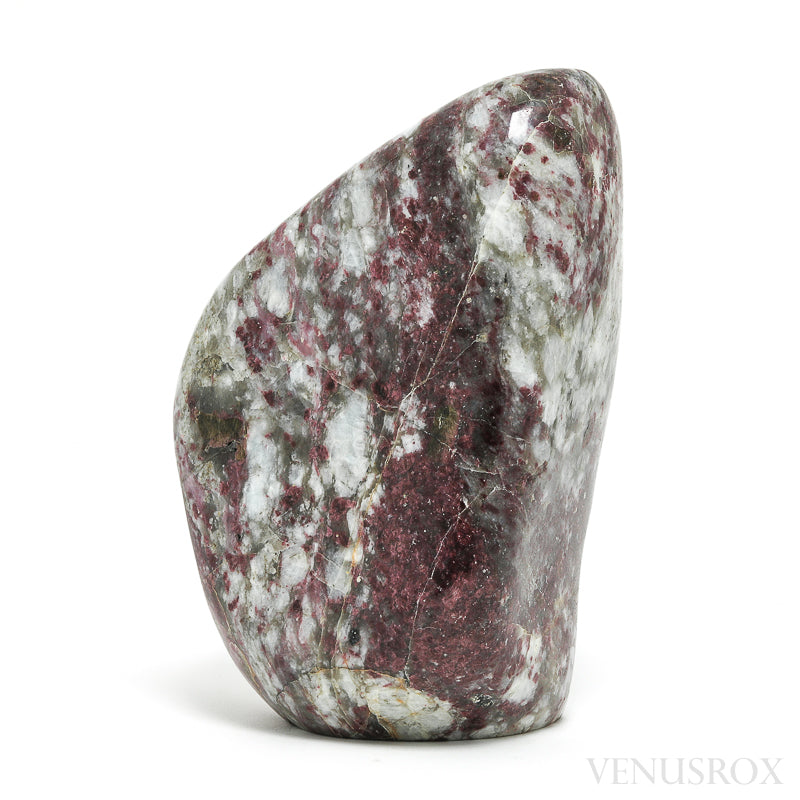 Rubellite (Red Tourmaline) in Quartz & Feldspar Polished Crystal from Madagascar | Venusrox